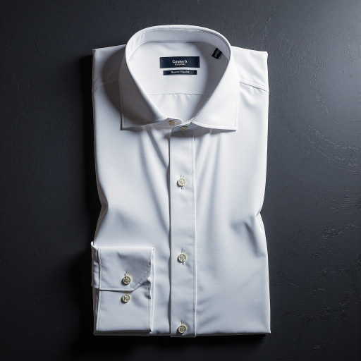 三十五岁左右男性头像,穿白色衬衫,黑色背景,技术专家形象